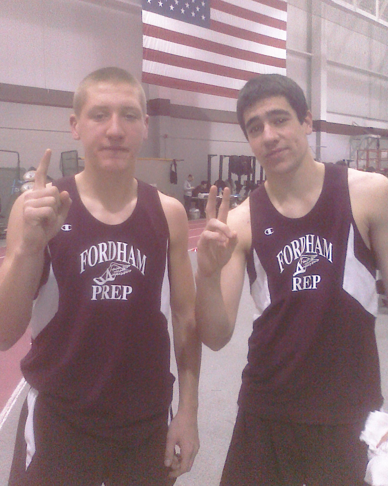 Sean McEvoy '13 & Lucas Gilbride '13 went 1-2 in the Pole Vault to help the Sophs to the Sectional Title Jan 8, 2011